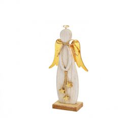 Dekorační anděl se zlatými křídly
