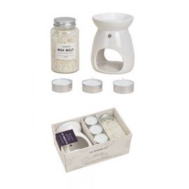 Dárková krabička s aroma lampou - SILVER SNOWFLAKE