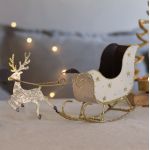 Vánoční dekorace - Sob a sáně
