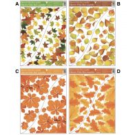 Okenní fólie rohová 42x30 cm, podzimní listí