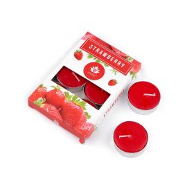 Vonná čajová svíčka 11 g x 6 ks - strawberry