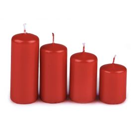 Adventní svíčky sestupné - červené