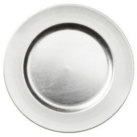 Dekorační talíř - stříbrný