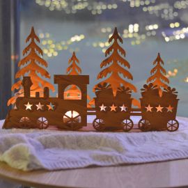 Adventní svícen - vánoční vláček