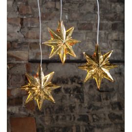 Kovová svítící dekorační hvězda - mini