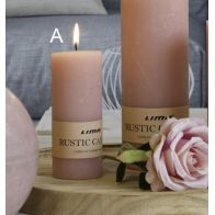 Rustic Candle - terakota