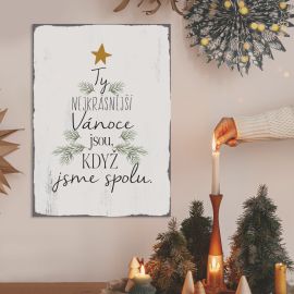 Vánoční cedule - Ty nejkrásnější Vánoce