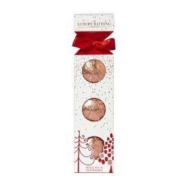 Grace Cole Sada šumivých koulí do koupele - Divoké fíky & Brusinky, 3x100g