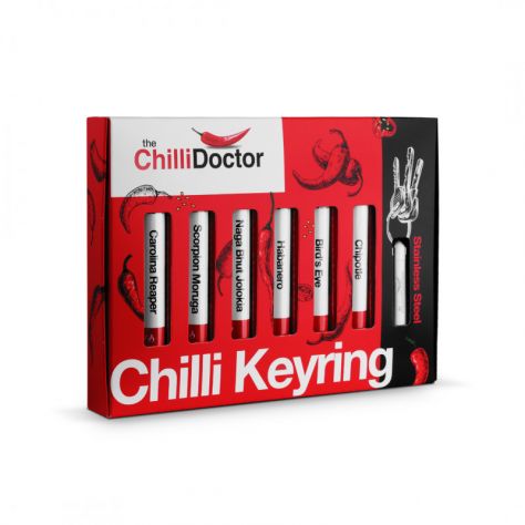 The ChilliDoctor Chilli Keyring - box s nerezovou klíčenkou