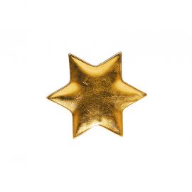 Dekorační talířek - zlatý - hvězda