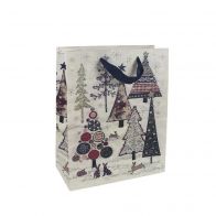 Vánoční dárková taška - stromky