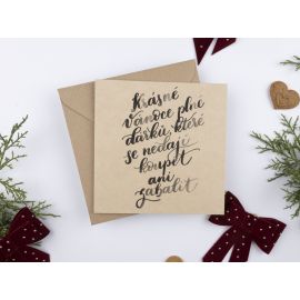 Be Nice vánoční přání - Krásné Vánoce plné dárků