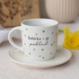 Porcelánový hrnek - Babička je poklad