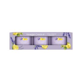 YANKEE CANDLE SADA VOTIVNÍ SVÍČEK PLNĚNÝCH VE SKLE LEMON LAVENDER