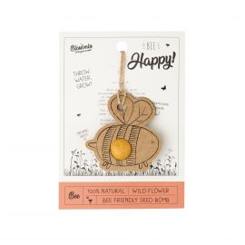 Blossombs  - Dárková karta s rostlinnou “bombou” - Bee Happy