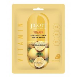 Jigott Vitamin Real Ampoule Mask Rozjasňující pleťová maska, 27ml