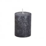 Svíčka z černého vosku 6,8x9x6,8cm