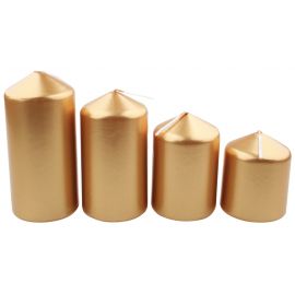 Adventní svíce zlaté - 4 kusy