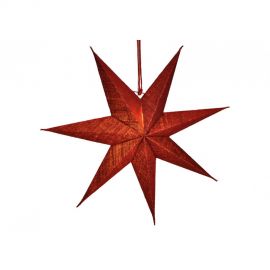 Červená vánoční hvězda - závěsná dekorace