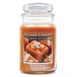 Village Candle - Vonná svíčka - Zlatý karamel - doba hoření 170 hodin