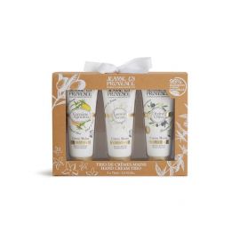 Jeanne en Provence Sada krémů na ruce - Jasmín, Verbena & Olivy, 3x75ml