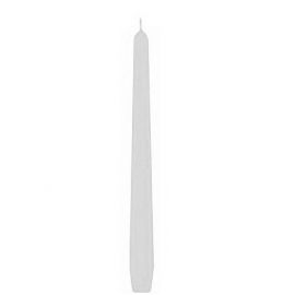 Kónická svíce - 25 cm, bílá