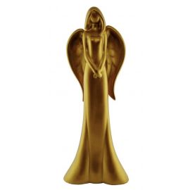 Designový anděl - zlatý 43 cm