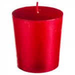 Votivní svíčky - červené, 5cm - 4 kusy