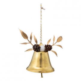 Dekorativní zlatý zvoneček - 7 cm