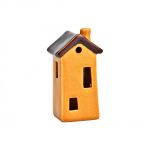 Keramický domeček - oranžový, 5x10x4cm