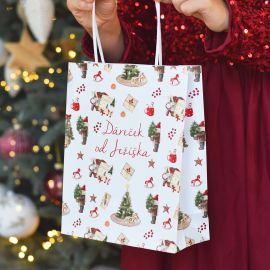 Dárková taška - Dáreček od Ježíška - Tradiční Vánoce