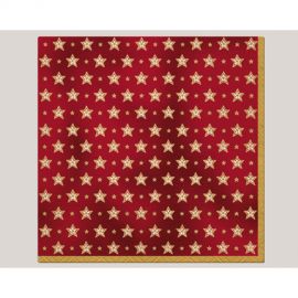 Papírové vánoční ubrousky - 30 ks, hvězdy