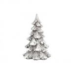 Vánoční dekorace - zasněžený stromeček s glitry, 11x15x10cm