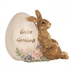 Velikonoční dekorace - zajíček s vajíčkem