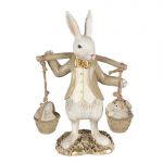 Velký velikonoční zajíček - 17 cm - hnědý