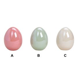 Lesklé velikonoční vajíčko - 3 barvy, 6x7x6cm