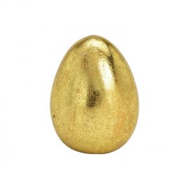 Keramické vejce - zlaté, 6x8x6cm