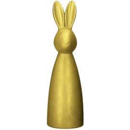 Velikonoční zajíc - zlatý, 5,5 x 19,5cm