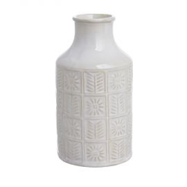 Keramická váza 17 cm - bílá