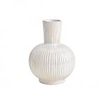 Keramická váza - bílá, 11x15x11cm