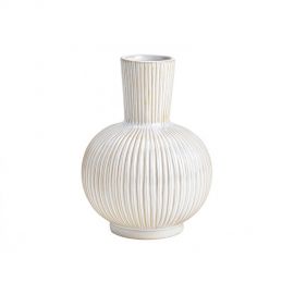 Keramická váza - bílá, 11x15x11cm