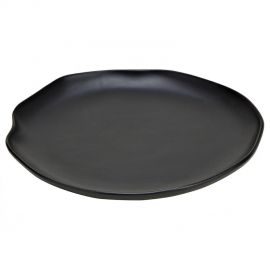 Kameninový talíř - černý, 21x2x21cm