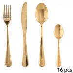 Set zlatých příborů - 16 ks