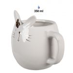 Porcelánový hrnek se zajíčkem - 350 ml, bílý