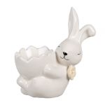 Keramický stojánek na vajíčko - 11 CM, bílý