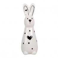 Velikonoční figurka zajíček - 13 CM, bílý