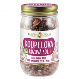 PURITY VISION Bio Růžová koupelová sůl 400 g
