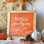 Podzimní cedulka - Miluju podzim