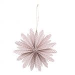 Papírový ornament - 18x3,5 cm, vínový