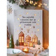 Vánoční LED cedule - kolekce Teplo domova